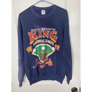 Vintage 1992 Atlanta Braves XL “Back to Back King NL” Sweatshirt – Made in USA